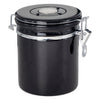 REGENT COFFEE AIRTIGHT STORAGE CANISTER STAINLESS STEEL BLACK, 1.5L