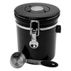 REGENT COFFEE AIRTIGHT STORAGE CANISTER STAINLESS STEEL BLACK, 1.5L