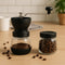 REGENT COFFEE GRINDER WITH EXTRA GLASS STORAGE JAR 2PCS, 300ML