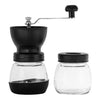 REGENT COFFEE GRINDER WITH 2 GLASS STORAGE JARS 300ML EA, (180X90MM DIA)