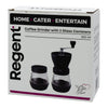 REGENT COFFEE GRINDER WITH EXTRA GLASS STORAGE JAR 2PK, 300ML