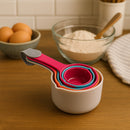 REGENT BAKEWARE MEASURING CUPS & SPOONS COLOURED PLASTIC 10PCE SET