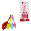 REGENT BAKEWARE OVAL MEASURING CUP PLASTIC COLOURS 4PK SET