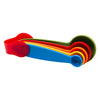 REGENT BAKEWARE MEASURING SPOON PLASTIC 5 PIECE SET COLOURS, (140X40X30MM)