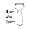 REGENT KITCHEN 'Y' PEELER STAINLESS STEEL, 131MM