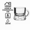 REGENT TOT GLASS WITH HANDLE 6 PACK, (25ML)