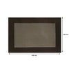 REGENT PLACE MATS WOVEN PVC BROWN WITH BORDER, 300X450MM