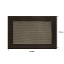 REGENT PLACE MATS WOVEN PVC BROWN WITH BORDER, 300X450MM