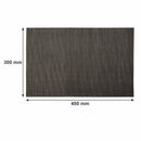 REGENT PLACE MATS WOVEN PVC NEW CAMEL/BLACK, 300X450MM