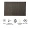 REGENT PLACE MATS WOVEN PVC NEW CAMEL/BLACK, 300X450MM