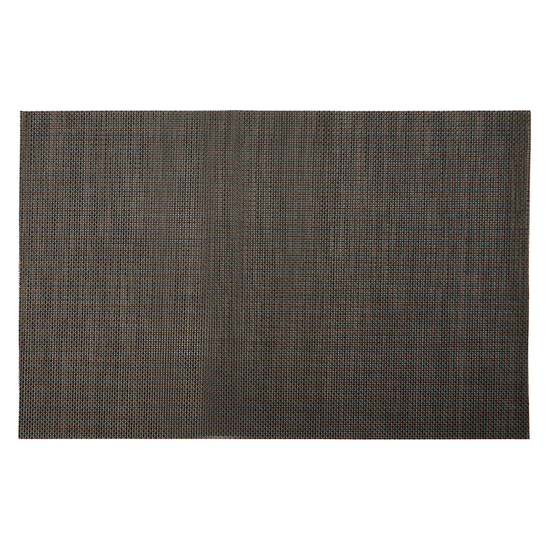REGENT PLACE MATS WOVEN PVC NEW CAMEL/BLACK, 300X450MM