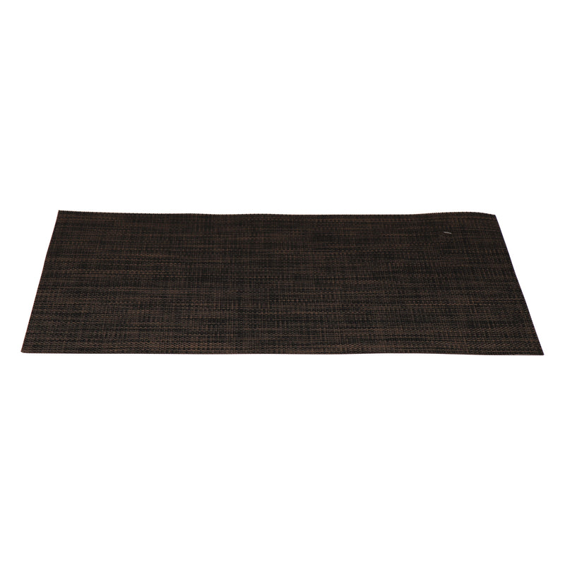 REGENT PLACE MATS WOVEN PVC CAMEL/BLACK REVERSABLE, (300X450MM)