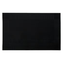 REGENT PLACE MATS WOVEN PVC BLACK WITH BORDER, 300X450MM