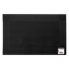 REGENT PLACE MATS WOVEN PVC BLACK WITH BORDER, 300X450MM