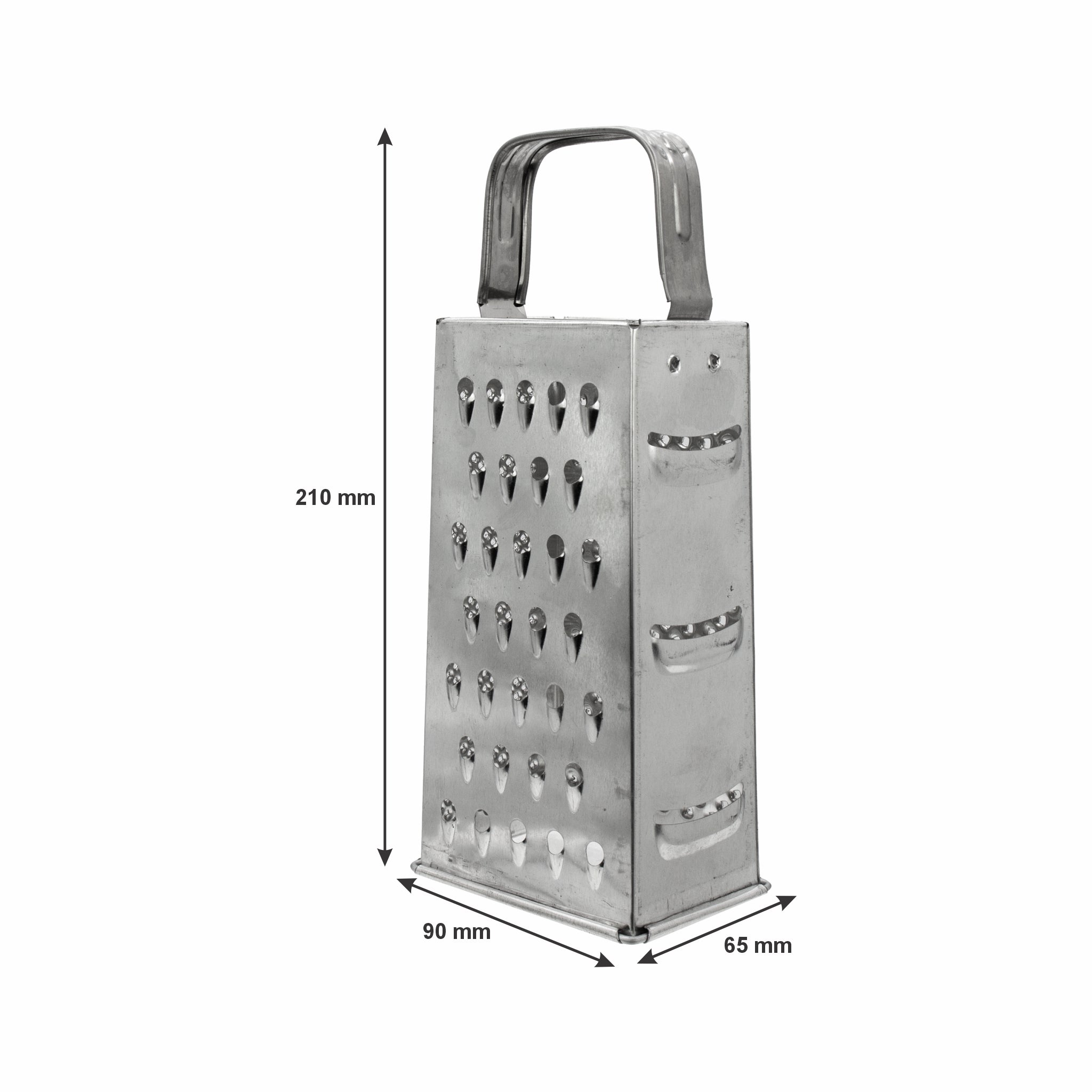 REGENT KITCHEN GRATER 4-SIDED CHROME PLATED, 210MM