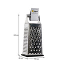 REGENT KITCHEN 4-SIDED GRATER STAINLESS STEEL WITH PP NON SLIP BASE, 240MM