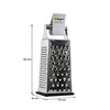 REGENT KITCHEN 4-SIDED GRATER STAINLESS STEEL WITH PP NON SLIP BASE, 240MM