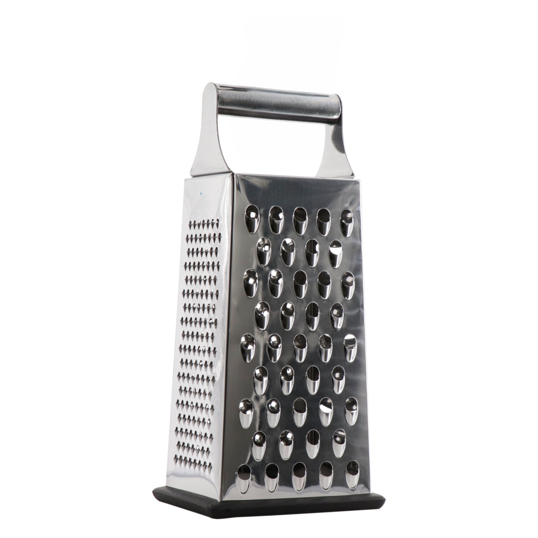 REGENT KITCHEN 4-SIDED GRATER STAINLESS STEEL WITH PP NON SLIP BASE, 240MM