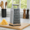 REGENT KITCHEN 4-SIDED GRATER STAINLESS STEEL WITH PP NON SLIP BASE, 240MM