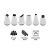 REGENT BAKEWARE PIPING NOZZLE STAINLESS STEEL 6PC
