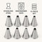 REGENT BAKEWARE ICING NOZZLE 6 PIECE SET