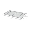 REGENT BAKEWARE RECT. COOLING RACK BLACK, 410X245X15MM
