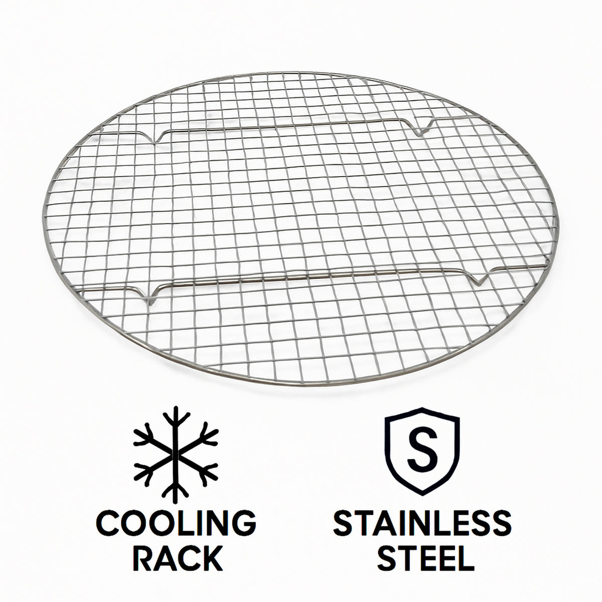 REGENT BAKEWARE ROUND COOLING RACK BLACK, 280MM DIAX15MM