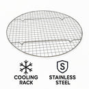 REGENT BAKEWARE ROUND COOLING RACK BLACK, (280MM DIAX15MM)