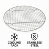 REGENT BAKEWARE ROUND COOLING RACK BLACK, (280MM DIAX15MM)