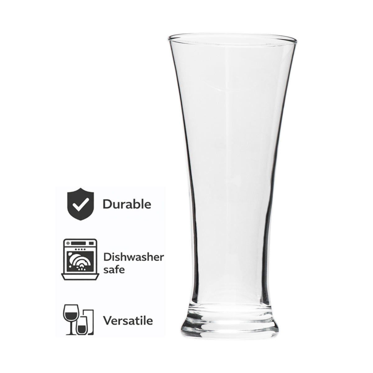 REGENT PILSNER FLARED BEER GLASSES 6PK, 320ML