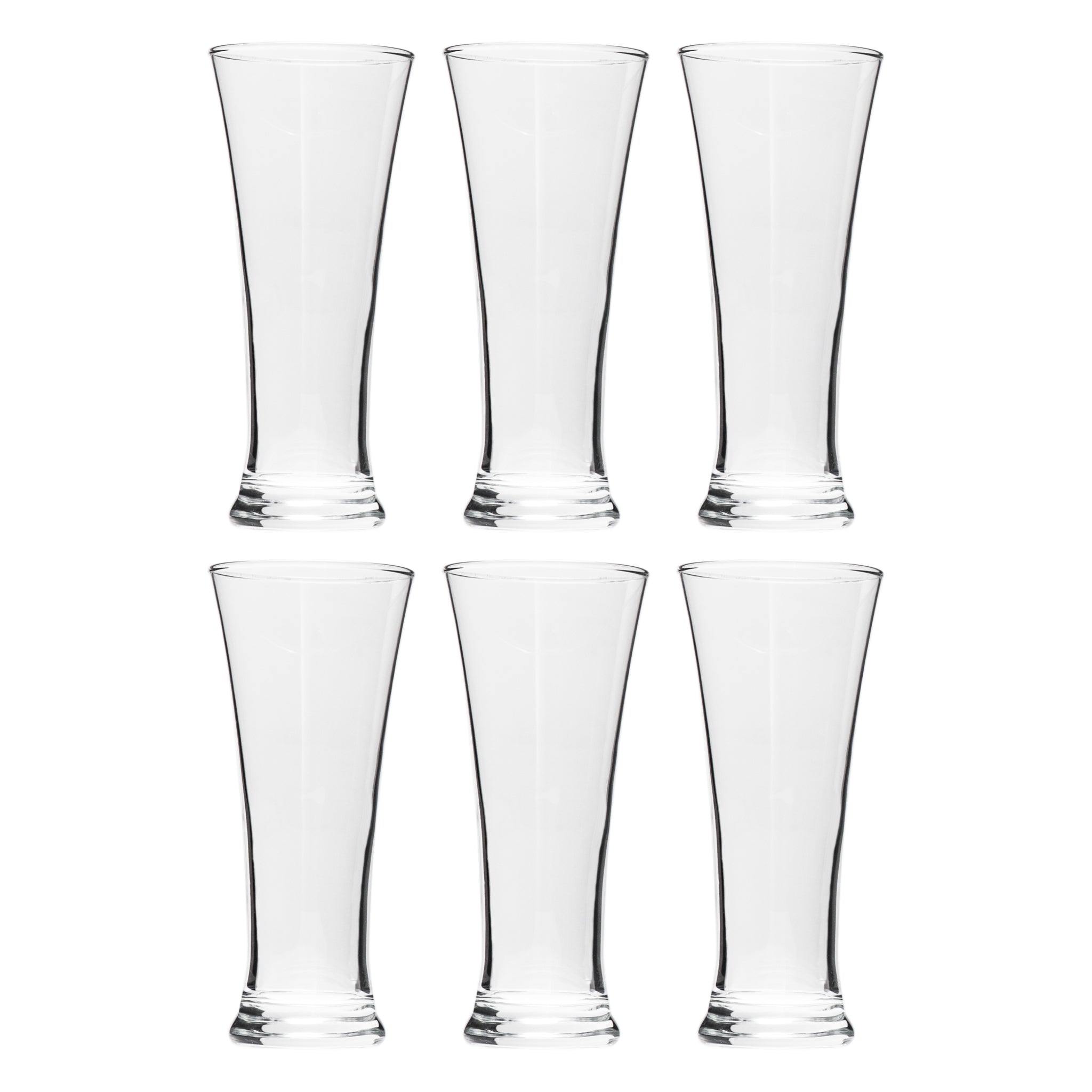 REGENT PILSNER FLARED BEER GLASSES 6PK, 320ML