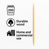 REGENT WOODEN TOOTHPICKS UNWRAPPED 200PK, 65X2.2MM DIA