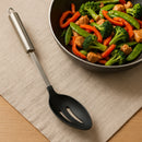 REGENT KITCHEN NYLON SLOTTED SPOON WITH ST STEEL HANDLE, 330MM
