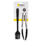 REGENT KITCHEN BASTING BRUSH & SERVING TONG NYLON AND STAINLESS STEEL SET, (40X255MM l 35X265MM)