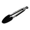 REGENT FOOD TONGS STAINLESS STEEL WITH BLACK SILICONE TIPS 2PK, 208MM