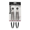 REGENT FOOD TONGS STAINLESS STEEL WITH BLACK SILICONE TIPS 2PK, 208MM