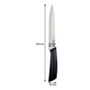 REGENT KITCHEN PREMIUM CARVING KNIFE WITH BLACK AND GREY HANDLE, 320MM