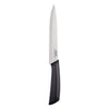 REGENT KITCHEN PREMIUM CARVING KNIFE WITH BLACK AND GREY HANDLE, 320MM