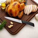 REGENT KITCHEN PREMIUM CARVING KNIFE WITH BLACK AND GREY HANDLE, 320MM