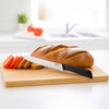 REGENT KITCHEN PREMIUM BREAD KNIFE WITH BLACK AND GREY HANDLE, 320MM