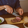 REGENT KITCHEN PREMIUM CHEF KNIFE WITH GREY AND WHITE HANDLE, 320MM