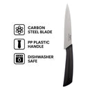 REGENT KITCHEN PREMIUM UTILITY KNIFE WITH BLACK AND GREY HANDLE, 230MM