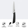 REGENT KITCHEN PREMIUM UTILITY KNIFE WITH BLACK AND GREY HANDLE, 230MM