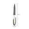 REGENT KITCHEN PREMIUM UTILITY KNIFE WITH GREY AND WHITE HANDLE, (225X22MM)
