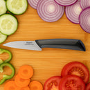 REGENT KITCHEN PREMIUM PARING KNIFE WITH BLACK AND GREY HANDLE, 195MM