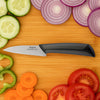 REGENT KITCHEN PREMIUM PARING KNIFE WITH BLACK AND GREY HANDLE, 195MM