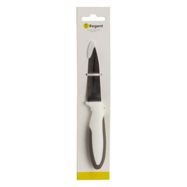 REGENT KITCHEN PREMIUM PARING KNIFE WITH GREY AND WHITE HANDLE, 190MM