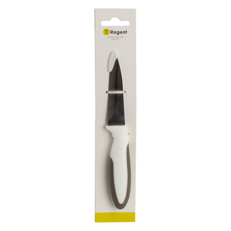 REGENT KITCHEN PREMIUM PARING KNIFE WITH GREY AND WHITE HANDLE, (190X22MM)