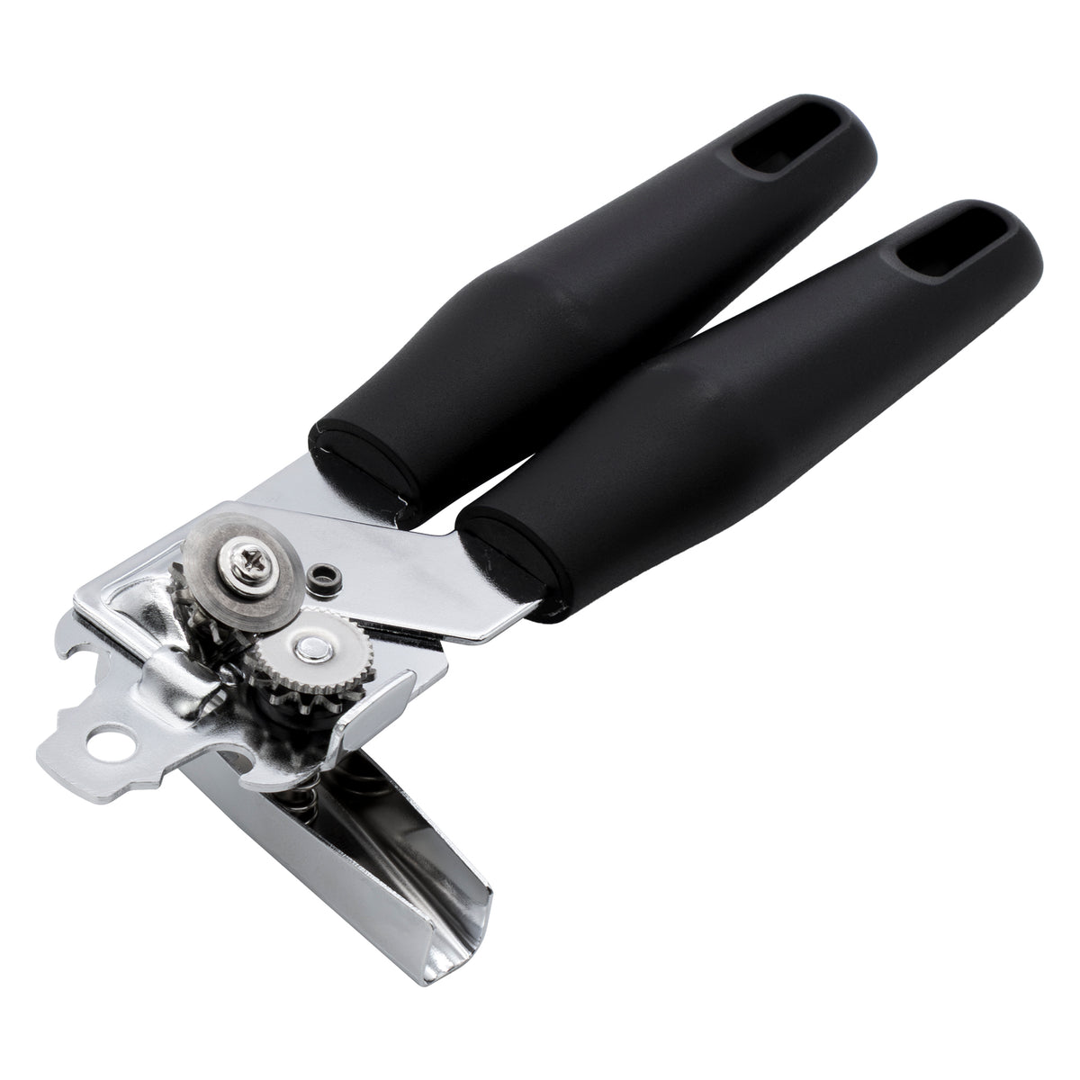 REGENT PREMIUM CAN OPENER STAINLESS STEEL WITH PP+SS BLACK HANDLES, 215MM