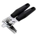 REGENT PREMIUM CAN OPENER STAINLESS STEEL WITH PP+SS BLACK HANDLES, 215MM
